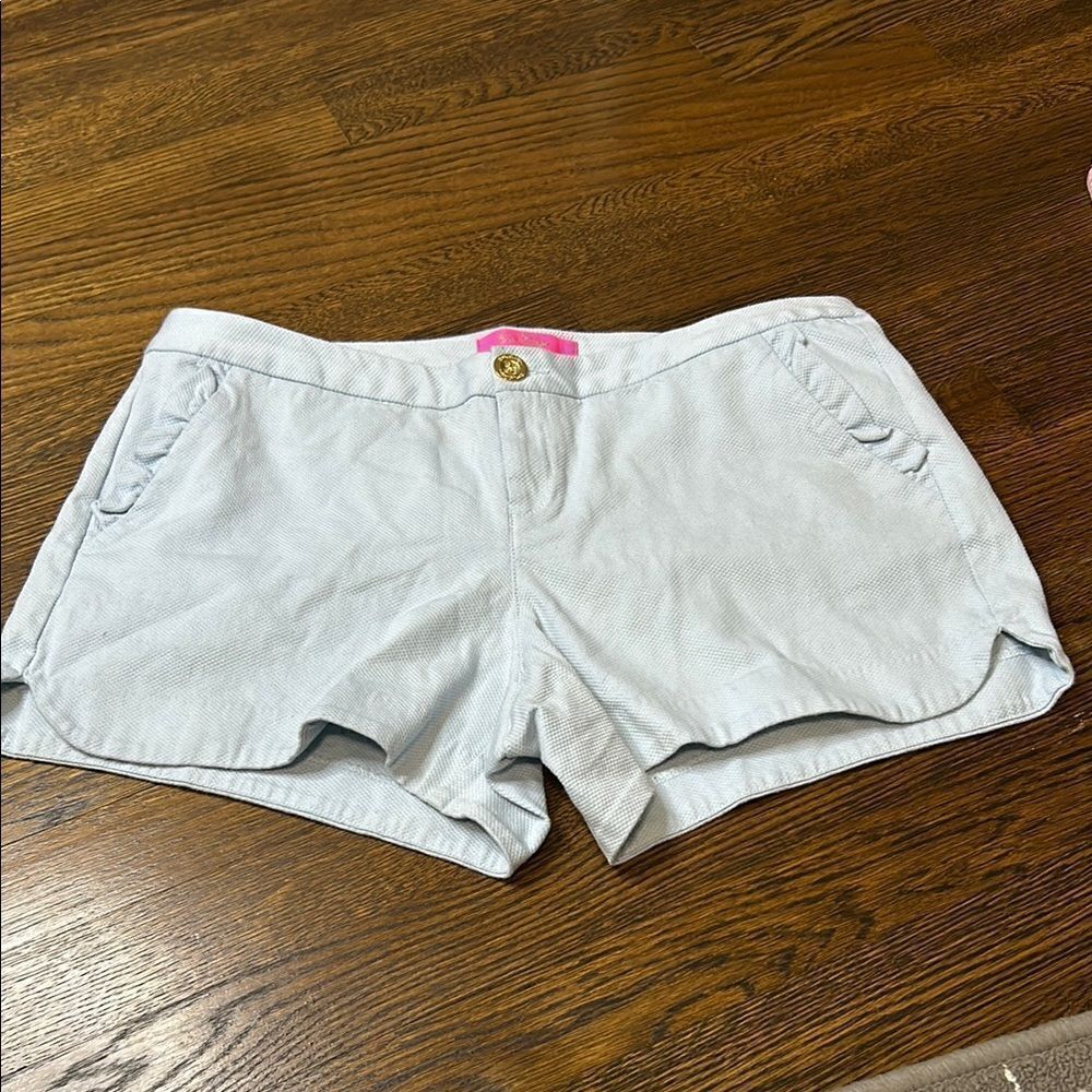 Lilly Pulitzer Light Blue Women's Shorts Size-10